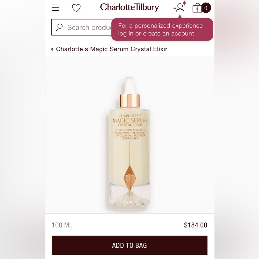 Charlotte Tilbury Magic Serum crystal elixir